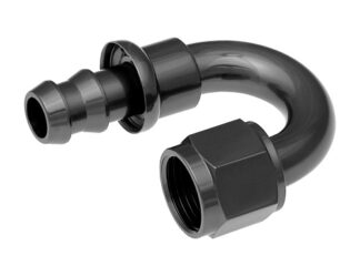 180 Deg AN Push Lock Hose End